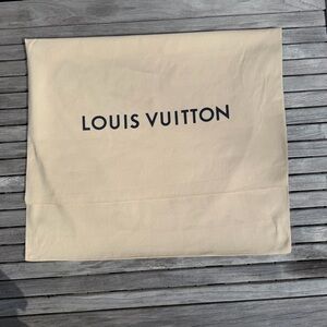 Louis Vuitton Cream Dust Bag  Envelope Flap Large 24x21 Authentic Original